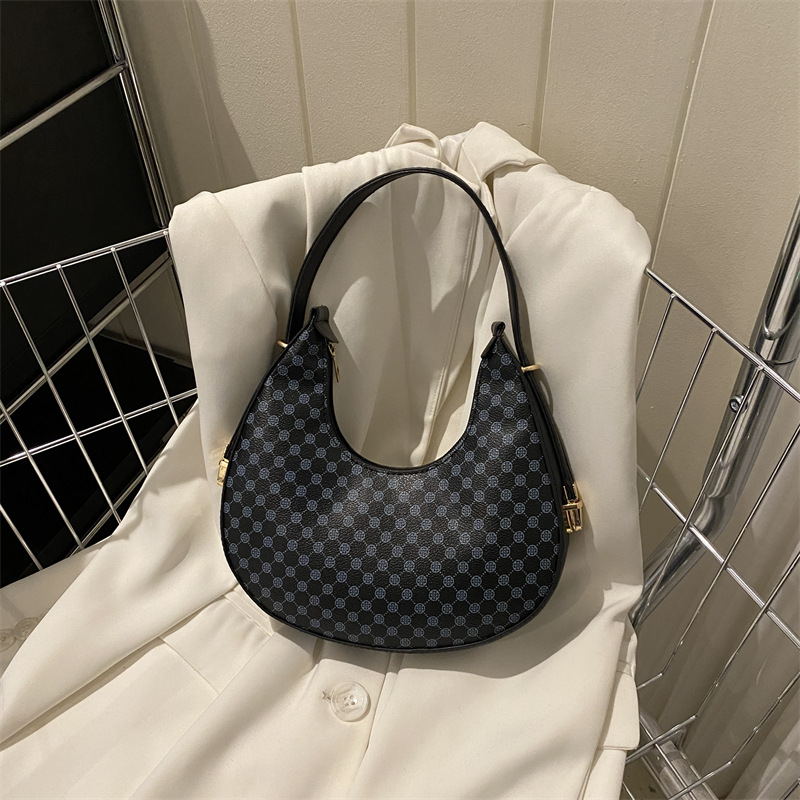 Retro Underarm Bag for Women 2024 Spring New Simple Fashion Single Shoulder Bag Large Capacity Hand-held Commute Dumpling Bag