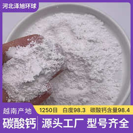 批发越南碳酸钙1250目重钙粉 高白度塑料填充涂料腻子用方解石粉