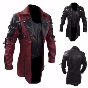 2025 New Wish Amazon Aliexpress European and American Men's Motorcycle Large Size Leather Jacket Men's Clothing