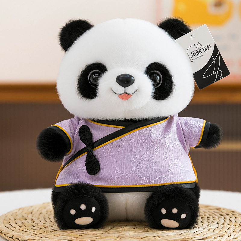 かわいい唐装漢服パンダ人形ぬいぐるみ中国風ジャイアントパンダペンダント人形成都お土産卸売|undefined
