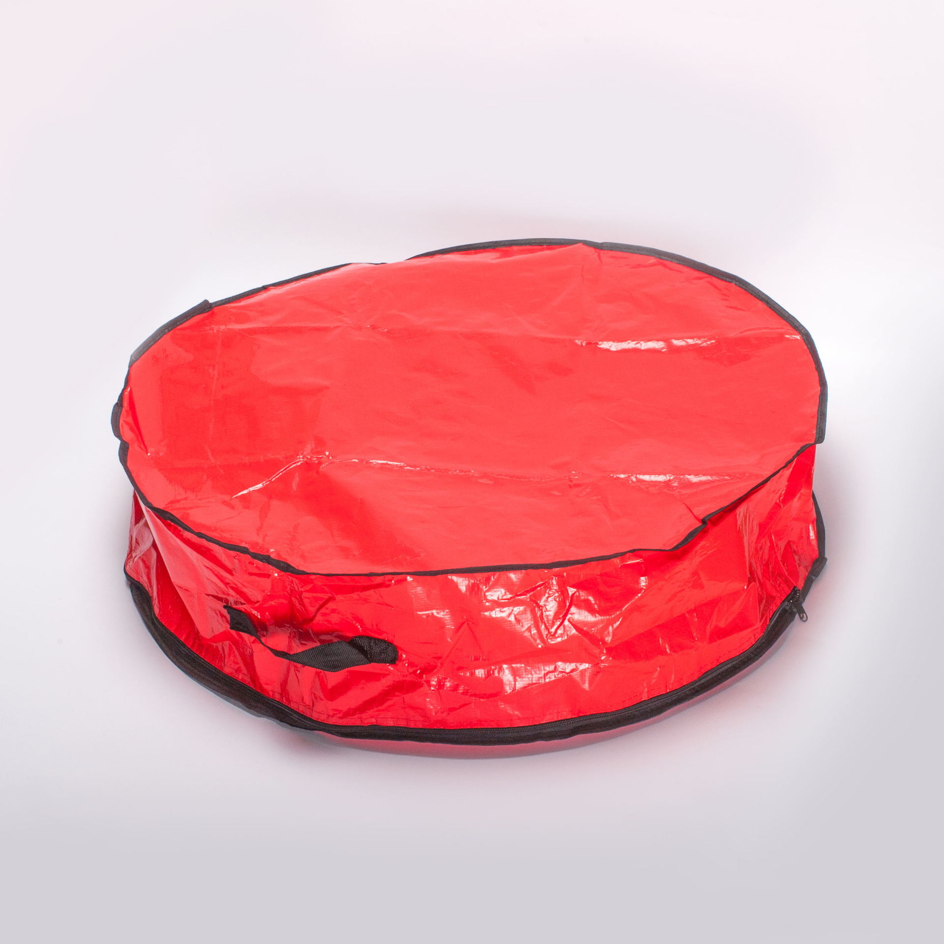 Bolsa de almacenamiento transparente de PVC para guirnaldas navideñas transfronterizas, decoración de árboles de Navidad, guirnalda redonda, bolsa colgante para regalo.