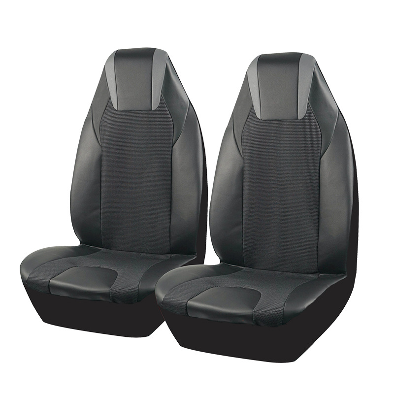 Aicheda's New Car Seat Cover Jacquard Fabric Black Gray Pvc Hooded One-Piece Three-Dimensional Stylish Design