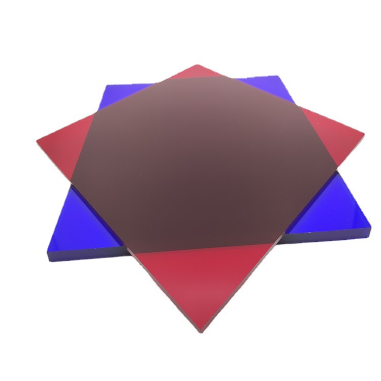 厂家彩透亚克力板 透明有机玻璃板加 工 彩色高透光板尺寸定 制