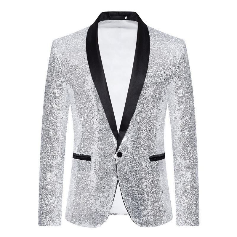 boy Boy And American Performance Costume Gold Sequin Suit Nightclub Stage Men's Clothing Host Emcee Studio Jacket European Size_voghion.com