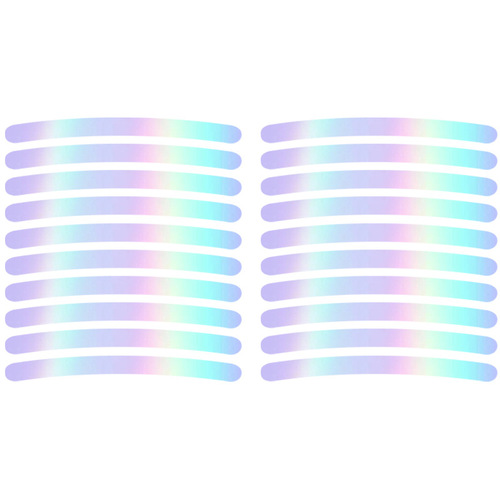 Car Reflective Wheel Rims Sticker Glitter Night Light Tire Strips Motorcycle Electric Bike Personal Creative Decorative Accessories Set