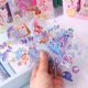 Manufacturer Customized Stationery Stickers Transparent Pet Waterproof Hot Stamping Cartoon Guka Account Stickers Water Cup Kidsren's Stickers