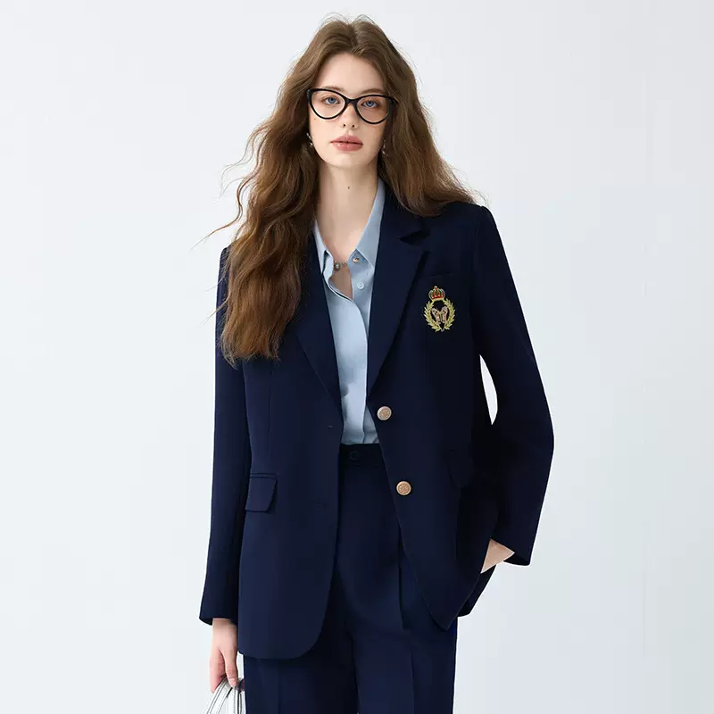 黑色西装外套女2025大学生感JK制服职业装正装工作服西服外套