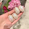 Mermaid tear egg -shaped pearl earrings vintage Daxi Di Water Bed Bead Bingxia Bubble Bubble Necklace