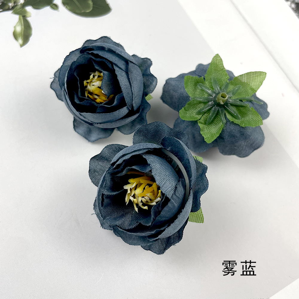 Hot sale retro brote de té de rosas DIY pecho material de tocado de flores de la pared de la sala de bodas arreglos de flores de fotografía adornos pequeños