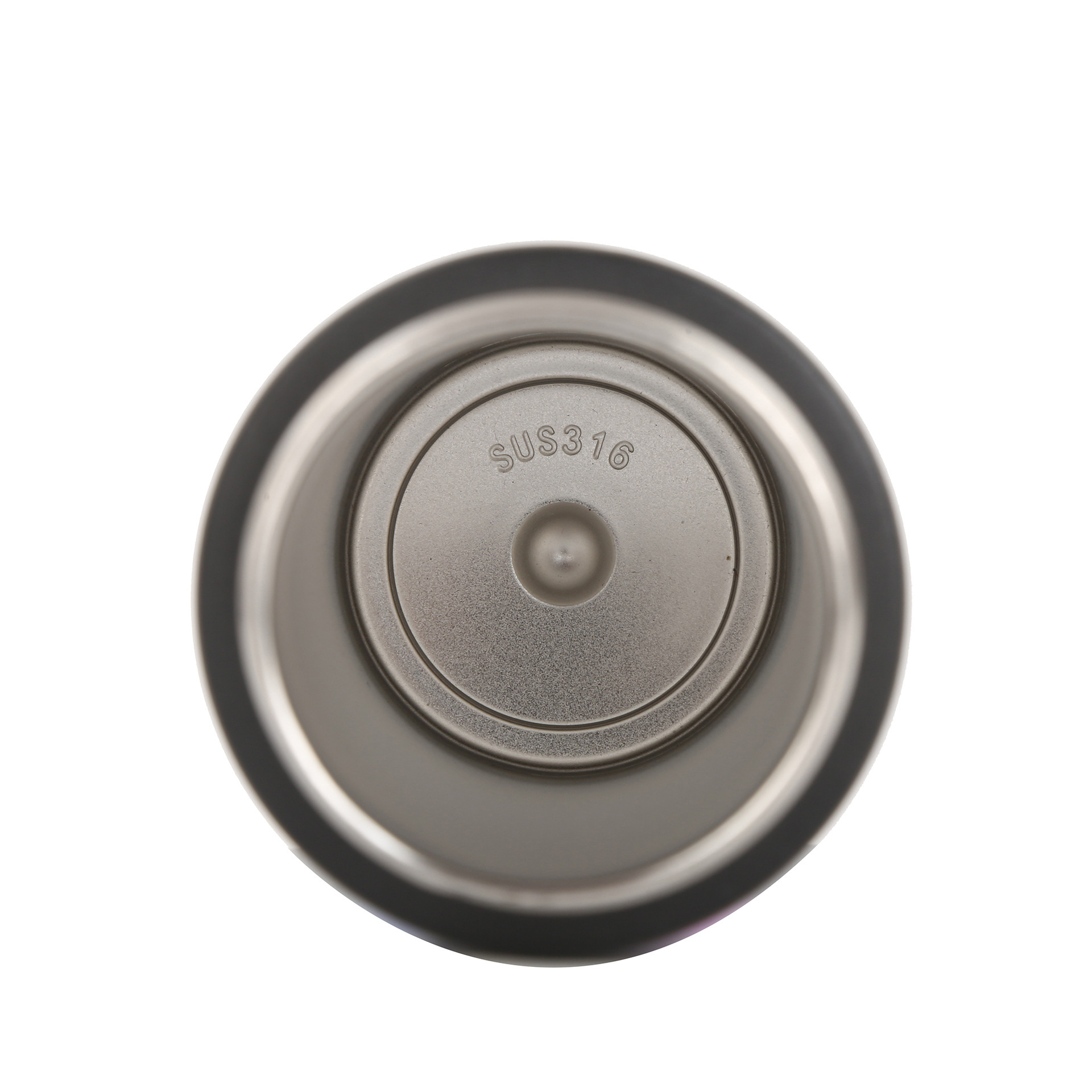 Color de empalme creativo 316 taza de acero inoxidable portátil anillo de elevación taza de agua deportiva para hombres y mujeres simple taza de rebote al por mayor