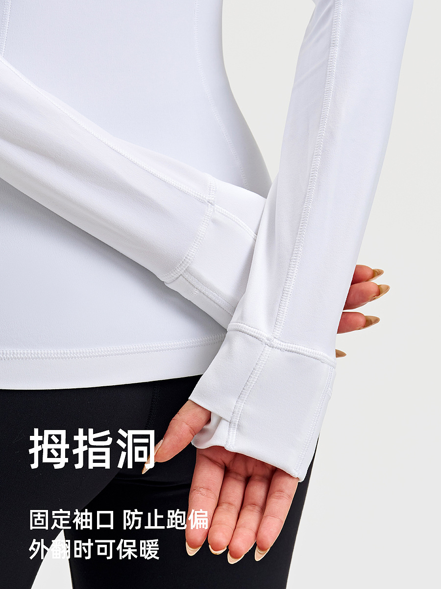 Chaqueta de yoga delgada con cremallera secado rápido ropa de ejercicios al aire libre lu lu chaqueta deportiva con capuz de manga larga