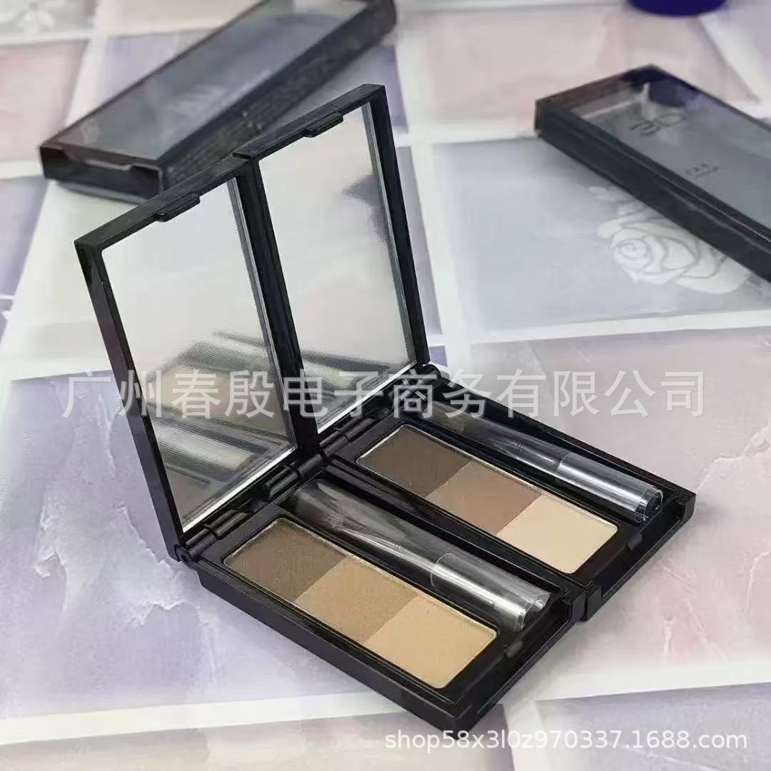 跨境 日本凯三色立体眉粉修容鼻影防水防汗持久易上色EX4EX5