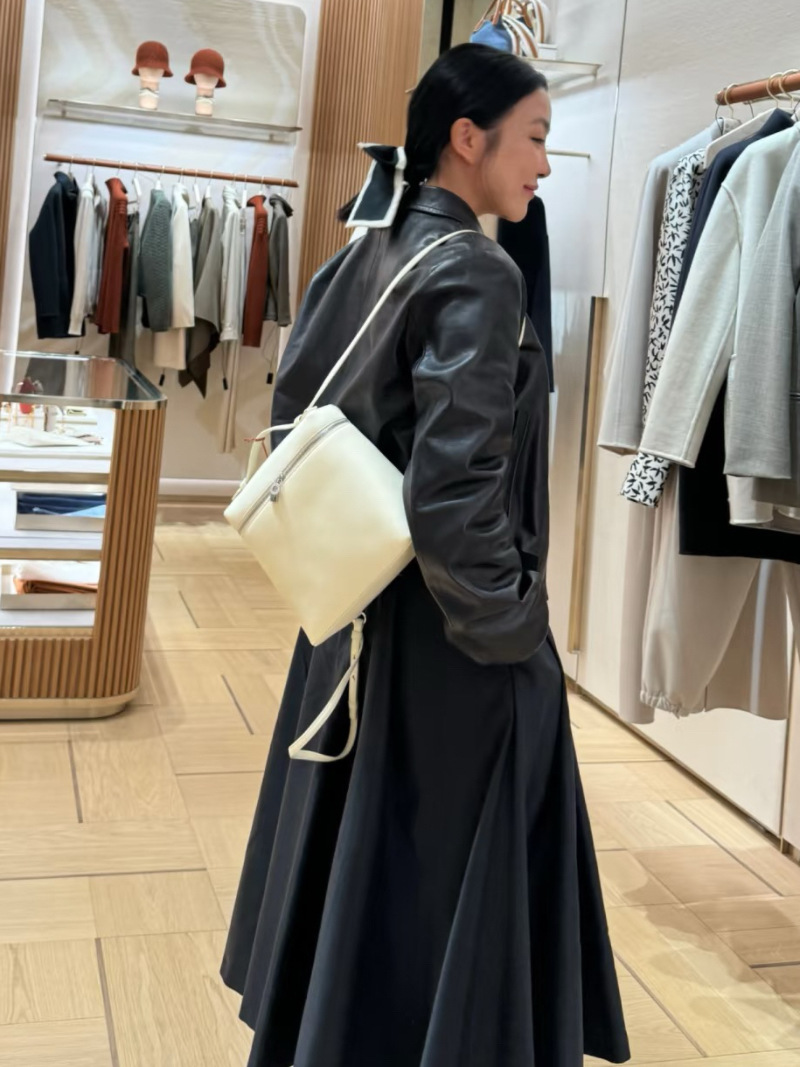 l跨境oro*pia**lp19背包书包牛皮手提包双肩斜跨女包斜挎大容量