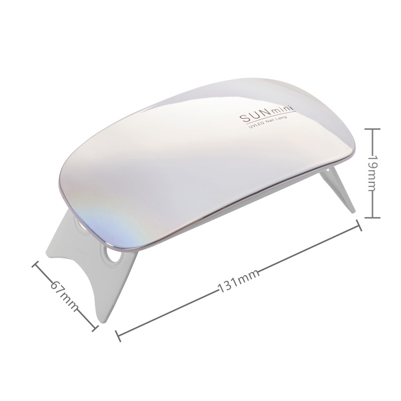 SUNMINI pequeña lámpara de arte de uñas Mini lámpara de ratón Esmalte de uñas pegamento para hornear Lámpara de fototerapia UV máquina de mano LED máquina de arte de uñas