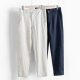 Linen men's pants beach pants breathable pure linen pants linen pants men's factory a generation of 069