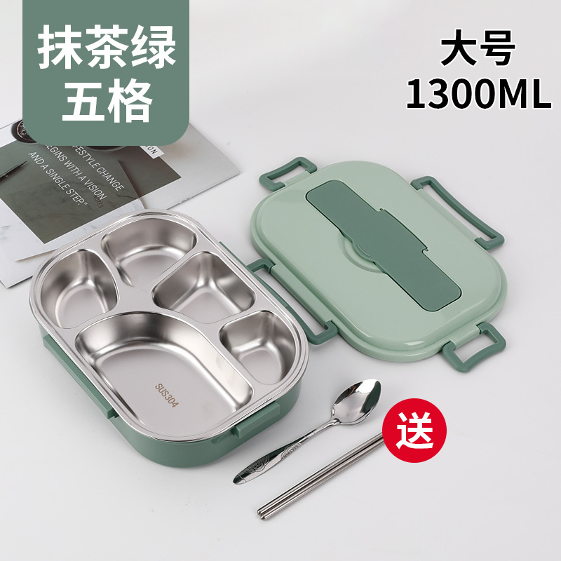 Caja de almuerzo aislada portátil de gran capacidad compartimento de estudiante de trabajador de oficina caja de almuerzo sellada sin olor caja de embalaje multi-especificación