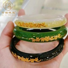 晶美金手镯龙凤梅花宫廷水晶镶金礼品会销金店活动批发