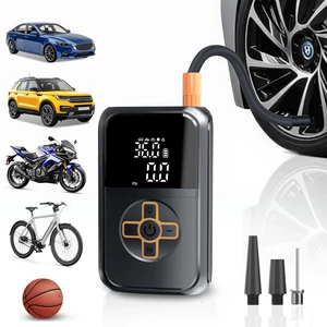Cross-Border Car Air Pump, Portable Wireless Inflator, Automatic High-Pressure Inflator for Car Tires, Fast Inflating