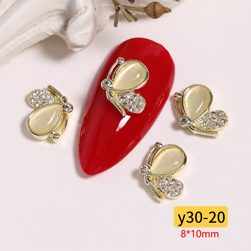 Joyería de circonio para decoración de uñas, lazo para decoración de uñas, aleación de diamantes, perla, joyería de diamantes, accesorios de decoración de libros rojos pequeños, venta al por mayor