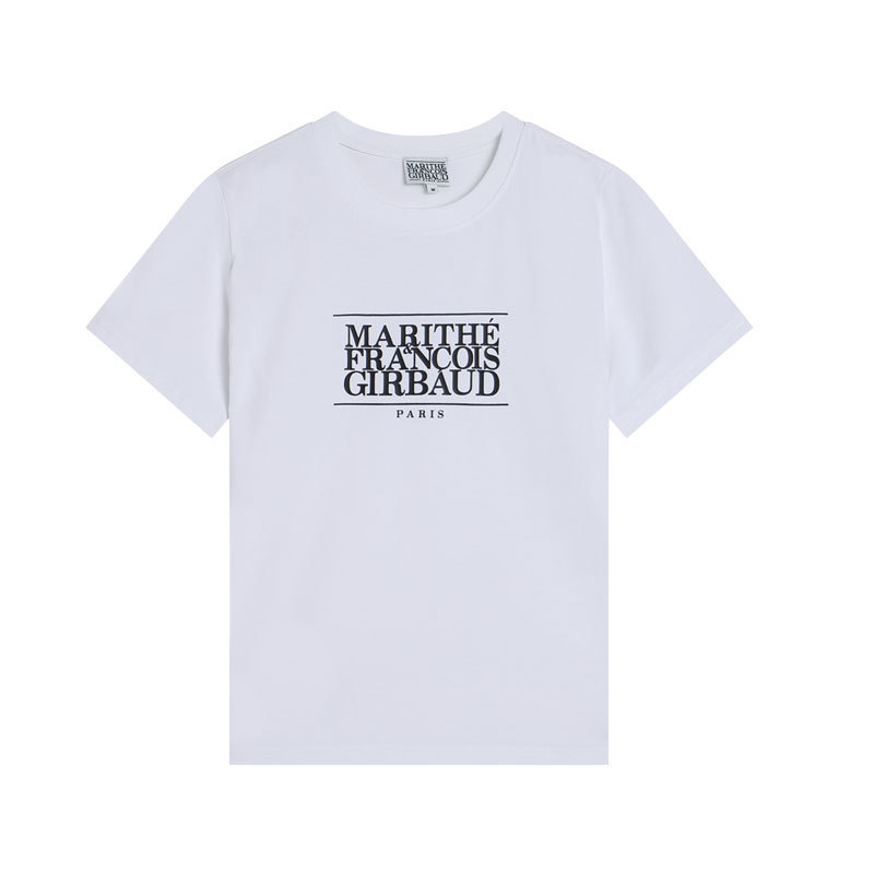 スポット韓国マリス半袖レタープリントラウンドネックTシャツレディースショートトップジェニー・チェ・ジンユアンと同じスタイル|undefined
