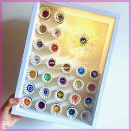 羽毛球羽毛球摆件羽毛头礼品diy饰品羽毛创意相框羽毛羽毛球