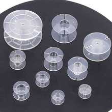 透明圓型骨架塑料線軸音響配件分頻器空心電感線盤線圈支架