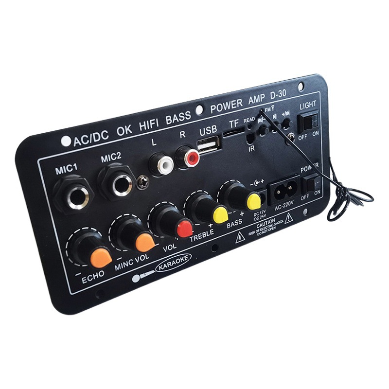 Fábrica transfronteriza dedicada tarjeta digital bluetooth coche de tres propósitos con reverberación se puede conectar tablero del amplificador del micrófono