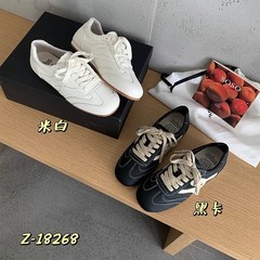 复古渔网鞋女款2025新款夏季网面透气运动休闲鞋子软底阿甘德训鞋