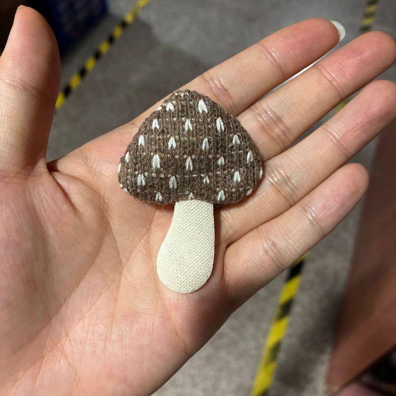 布艺手工diy配饰 充棉毛线蘑菇配件 鞋包童装秋冬辅料 钩针蘑菇|undefined