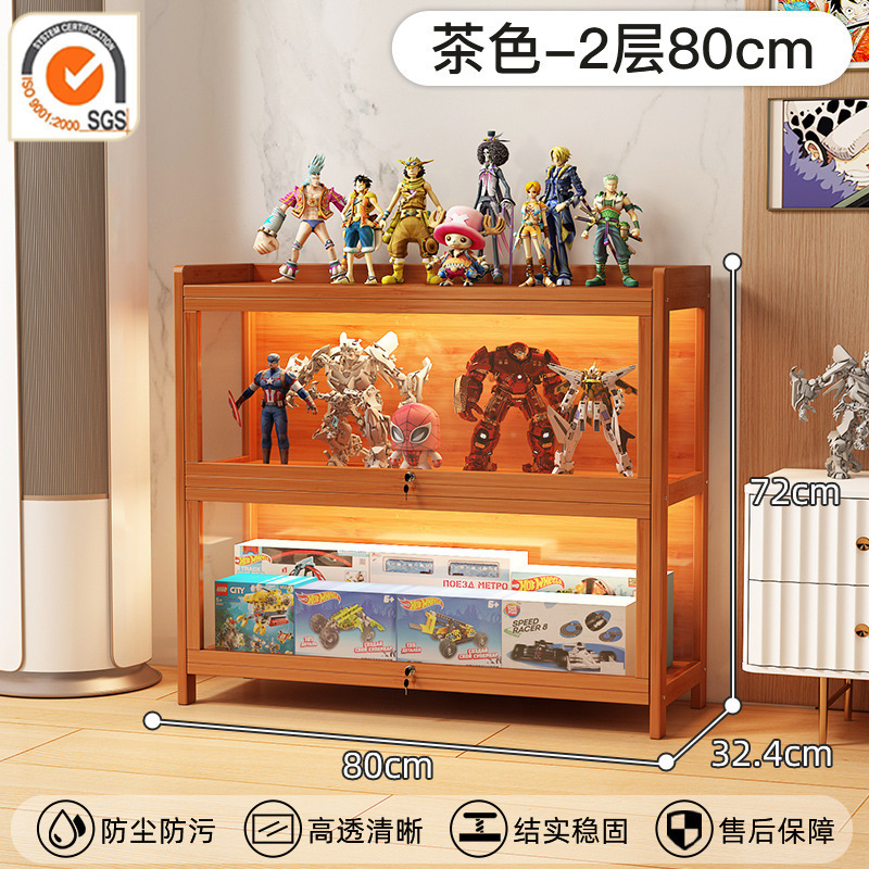 ロック可能なアクリルフィギュアディスプレイキャビネット、透明防塵ディスプレイスタンド、レゴブラインドボックス装飾品モデル収納キャビネット|undefined