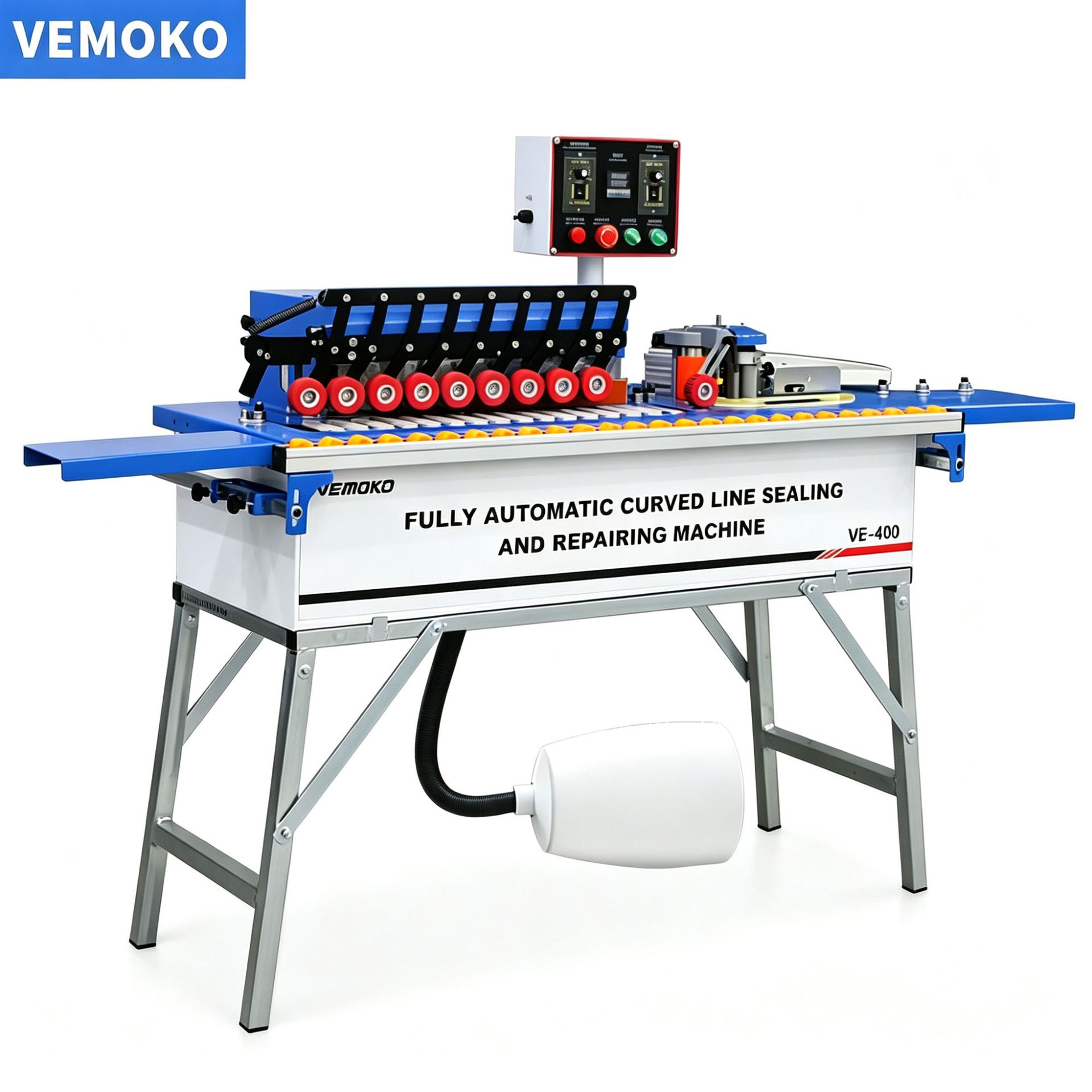 Máquina de sellado automático de borde para carpintería vimoco, mejoras para el hogar, muebles de placa pequeña, máquina integrada de sellado recto y reparación de borde