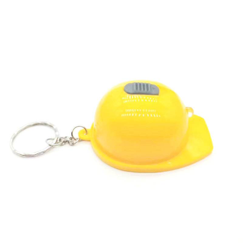 クロスボーダーミニビールこじ開けヘルメット LED プラスチックキーホルダーペンダント懐中電灯プリントロゴクラフト小さなギフト|undefined