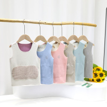 冬季儿童保暖背心加绒护肚无痕内穿贴片马甲男女童内衣打底衫批发