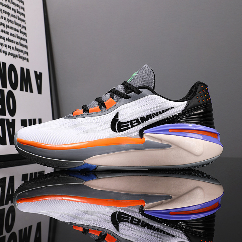 Gt2 Practical Basketball Shoes Men's Air Zoom Air Cushion Shock-Absorbing Student Outfield Cement Floor Game Kidsren's Sports Shoes