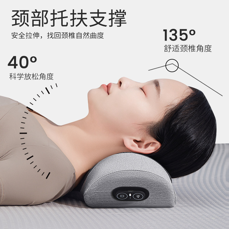 頚椎枕睡眠専用保護力椎マッサージ脊椎睡眠加熱非修復牽引円柱首保護枕|undefined