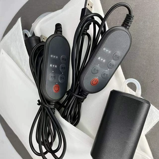 厂家供应颈椎腰部按摩震动充气发热理疗枕头组套件控制气囊气泵
