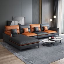 欧式科技布布艺沙发客厅现代简约风小户型大户型四人沙发贵妃组合
