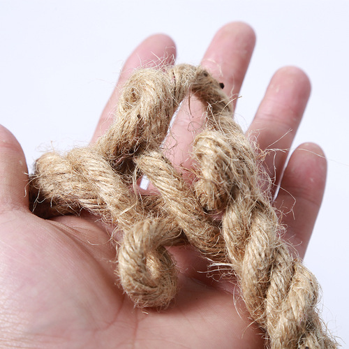 Factory Wholesale Natural Hemp Rope 1-60mm Decorative Rope Cat Climbing Rope Tug of War Rope DIY Jute Rope Price Tag