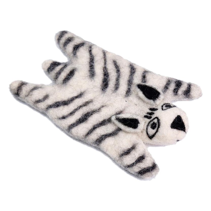 Personalizado lindo fieltro de lana animal montaña placemat almohadilla de aislamiento lindo Tigre gato accesorios para el hogar