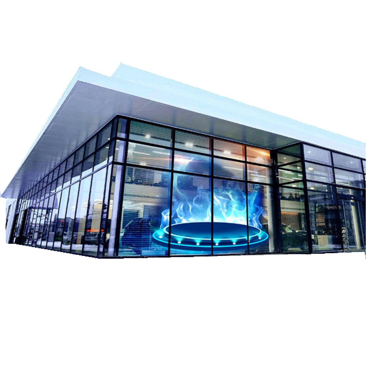 智能led透明屏户外广告橱窗屏商场店铺LED显示屏大楼大屏幕