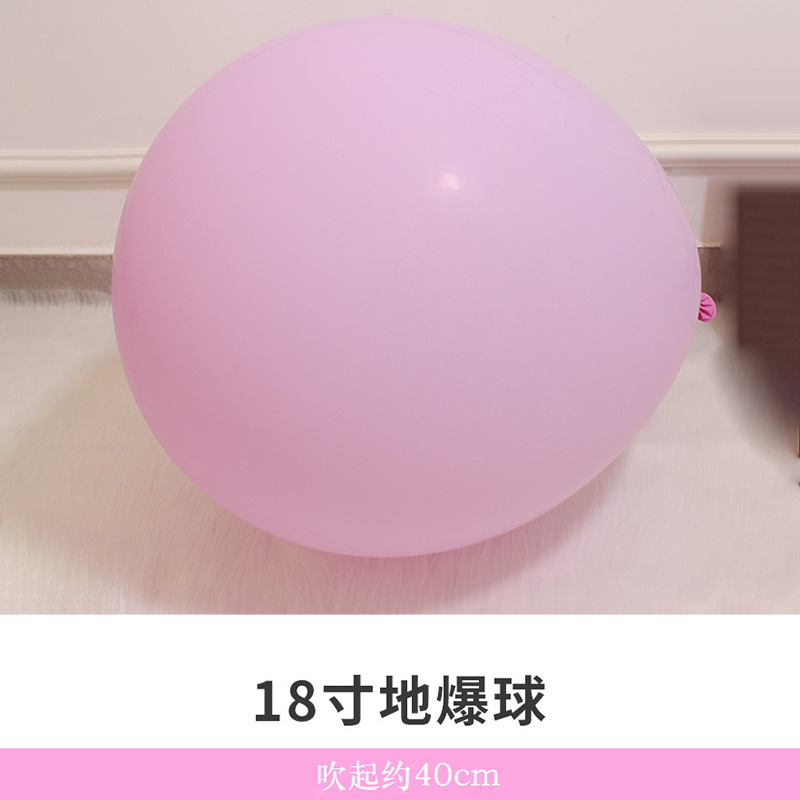 Decoración de cumpleaños engrosada arco de globo macaron de 18 pulgadas diseño de escena de látex de globo a prueba de explosiones grande