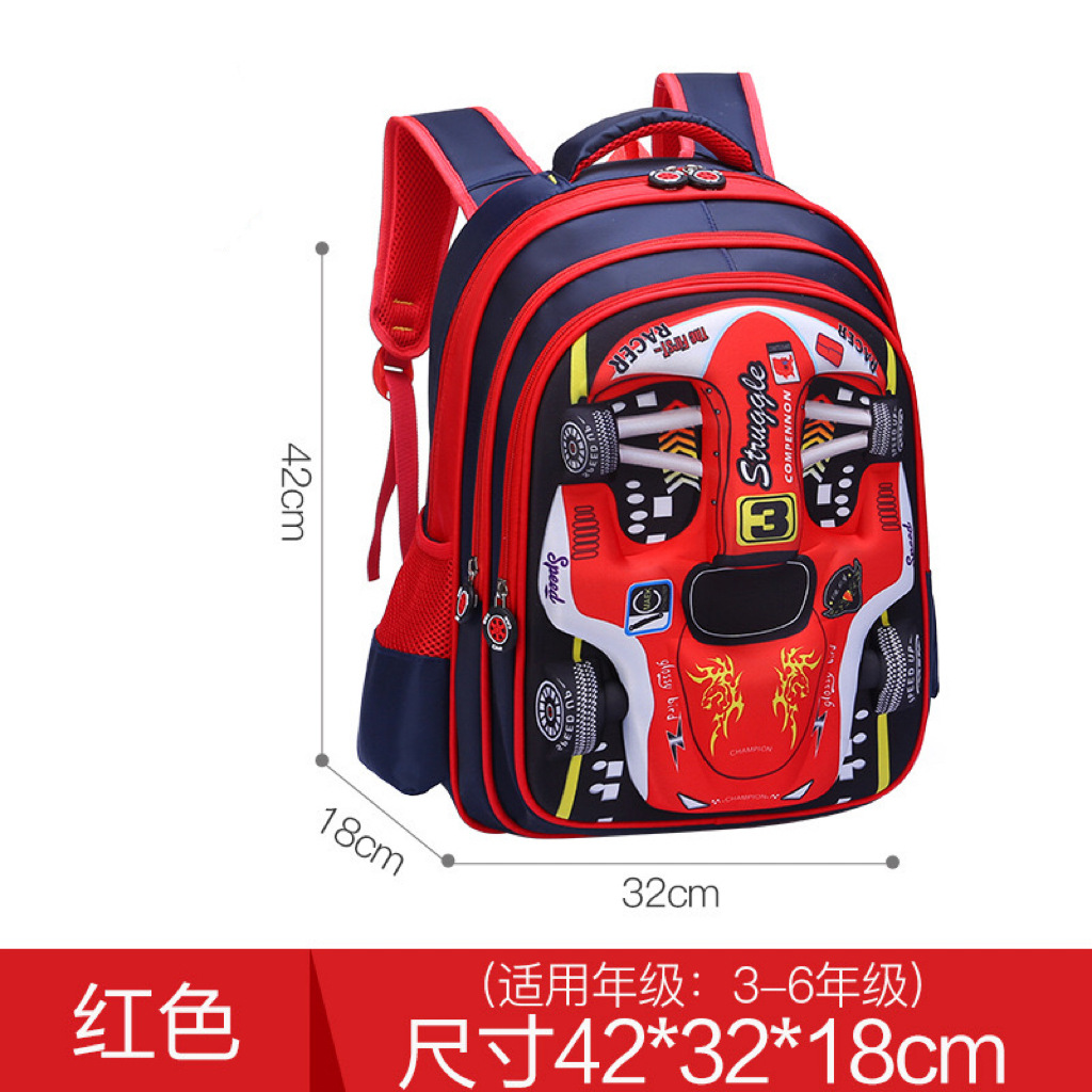 Nuevo estudiante de escuela primaria de dibujos animados mochila niños mochila niñas grado 1-6 transfronterizo 3D duro Shell mochila