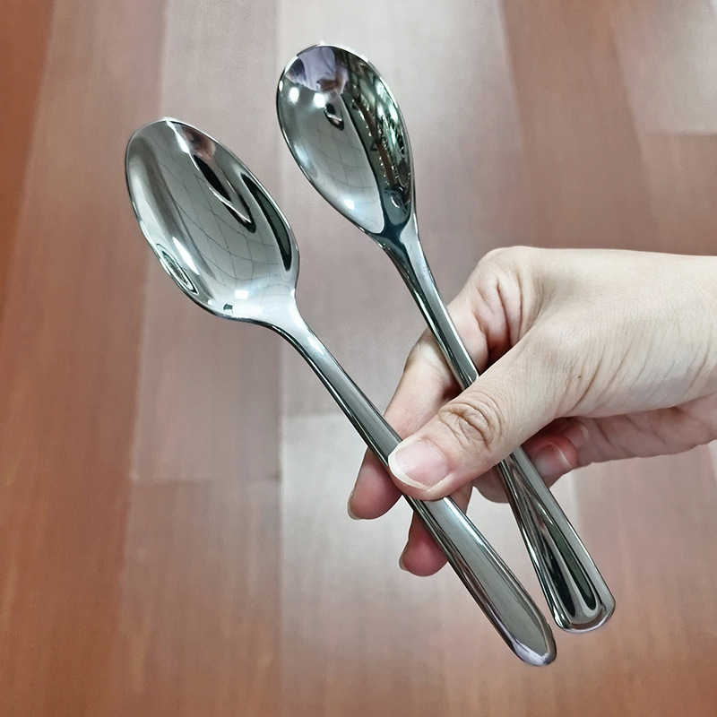 스테인레스 스틸 티 스푼 가정용 뾰족한 손잡이 먹는 스푼 다용도 애프터눈 티 디저트 스푼 커피 교반 스푼 티스푼