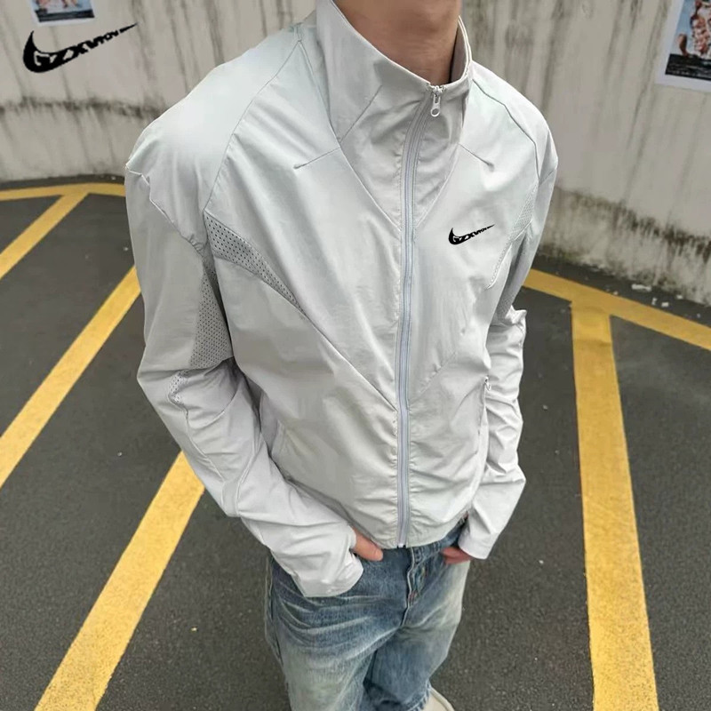 Summer Thin Sun Protection Clothing for Men, Anti-Uv, Loose, Casual, Cool-Feeling Fishing Clothing, Men's Sports Jacket