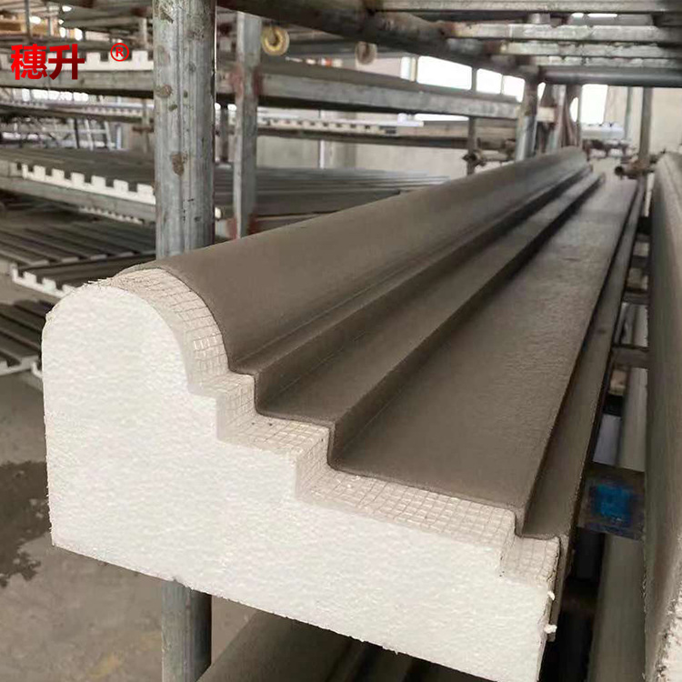 EPS线条批发厂家直营eps装饰外墙山花别墅窗套线构件高密度泡沫线