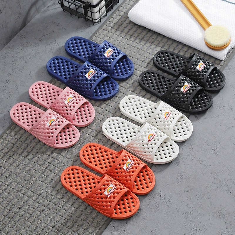 Тапочки мужские гостиничные для ванной дома летние полые быстросохнущие банные оптом Нескользящие домашние тапочки женские