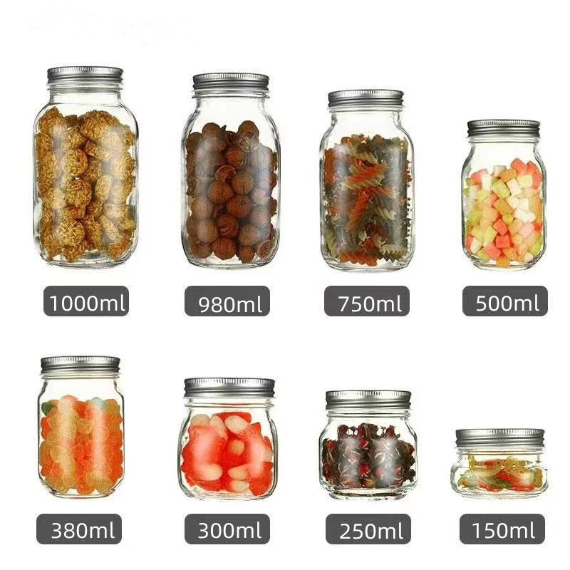 Glossy transparent glass bottle