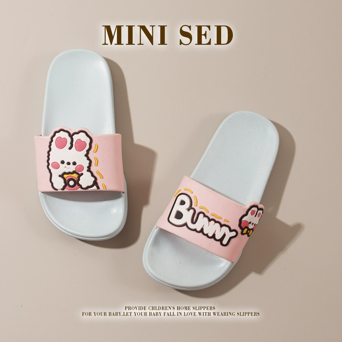 2022 новые детские сандалии ванной обороны * подошва мультфильм милый кролик студенческая обувь