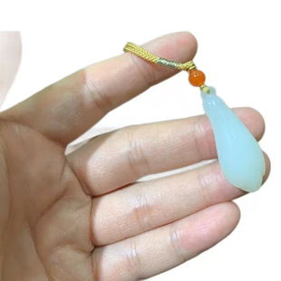 Jin Yu Tang Xinjiang Hetian jade exquisite jade suet white orchid pendant delicate moist color uniform fine workmanship