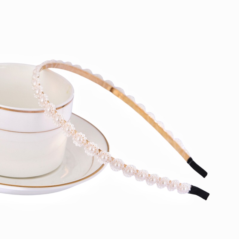 Internet celebridad Mori perla diadema de las mujeres simple todo partido hacia fuera Super Hada delgada diadema de hadas accesorios para el cabello Corea del Sur horquilla tocado